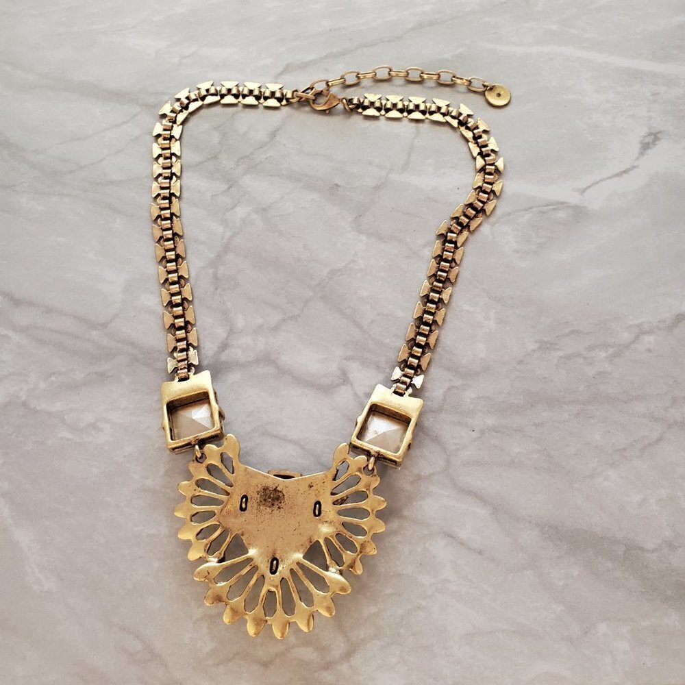 🌞 Stella and Dot Rhinestones Crystals Cluster Norah Statement Necklace 🌞 - Picture 10 of 16